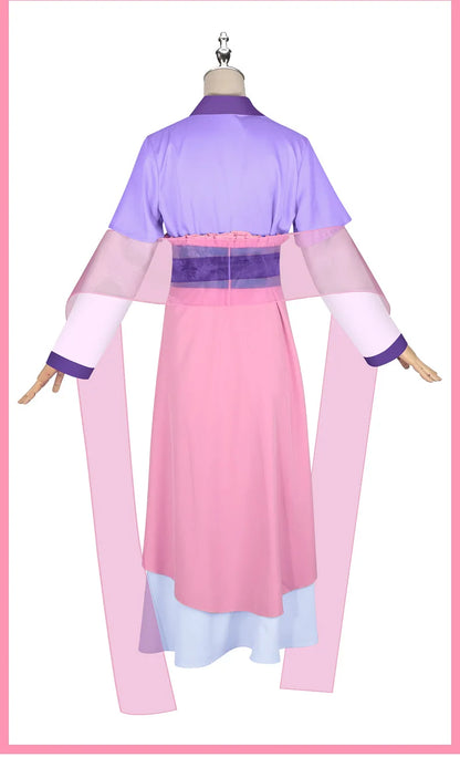 Anime The Apothecary Diaries Maomao Cosplay Costume Dress Wig Purple Pink Dress Kusuriya No Hitorigoto Halloween for Women Props