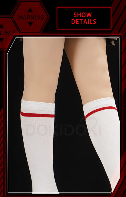 IN STOCK Reii / Asukaa Cosplay Costume DokiDoki-SR Anime Cosplay Women Asukaa Costume Socks Rei School Uniform Halloween Costume