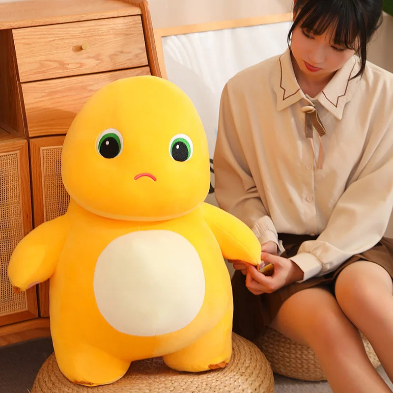 Soft Cute Nailong Milk Dragon Plush Toy Stuffed Cartoon Animals Smile Dinosaur Cuddly Plushie for Kids Boy Birthday Gift Xmas