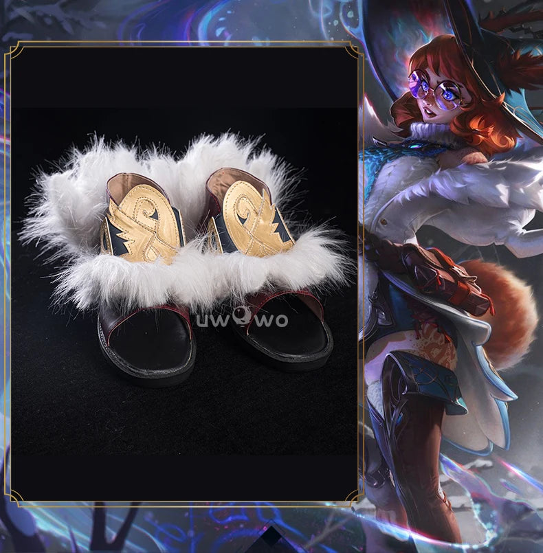 UWOWOW Aurora Shoes Game Aurora Witch Bunny Champion Cosplay Shoes Size 35-45 Shoes cover