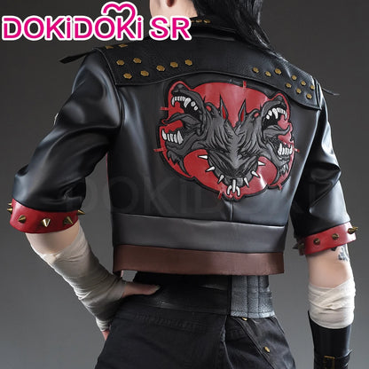 IN STOCK Vii Cosplay Costume Game Cosplay【S-3XL】DokiDoki-SR Women Suit Costume Cosplay Coat Black Suit Vii Tattoo Plus Size