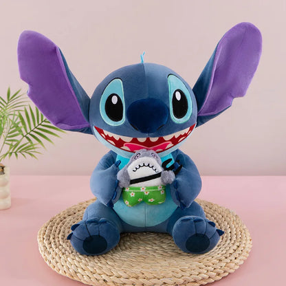 35/45/60cm Big Size Stitch Disney Anime Plush Stuffed Doll Kawaii Room Decorated with Plushies Pillow Ornaments Holiday Gifts