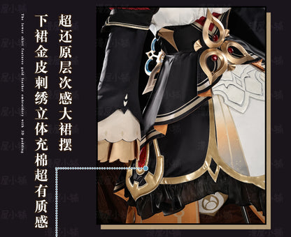 Genshin Impact Sandrone Cosplay Costume Wig Marionette Dress Uniform Eleven Fatui Harbingers Halloween Party Women Girls Props