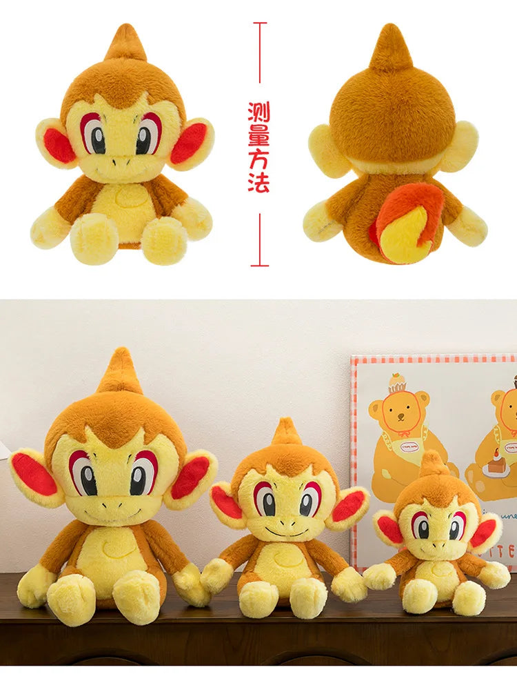 30/40/50CM Big Size Pokemon Chimchar Plushies Cartoon Anime Plush Pillow Soft Doll Kawaii Stuffed Plushie Ornament Children Gift