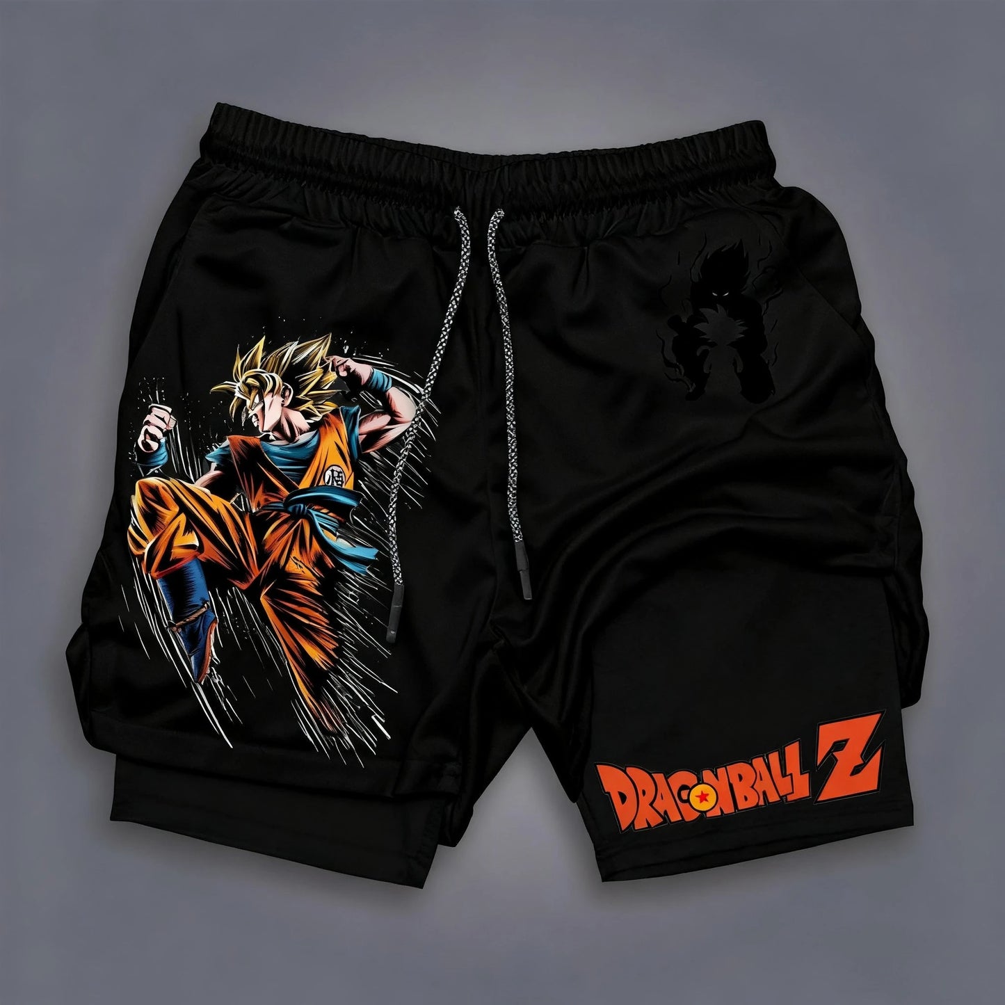 New Anime Dragon Ball Gym Quick Dry Shorts Men Summer Y2k Casual Sports Running Shorts Breathable Mesh Streetwear Fashion Pants