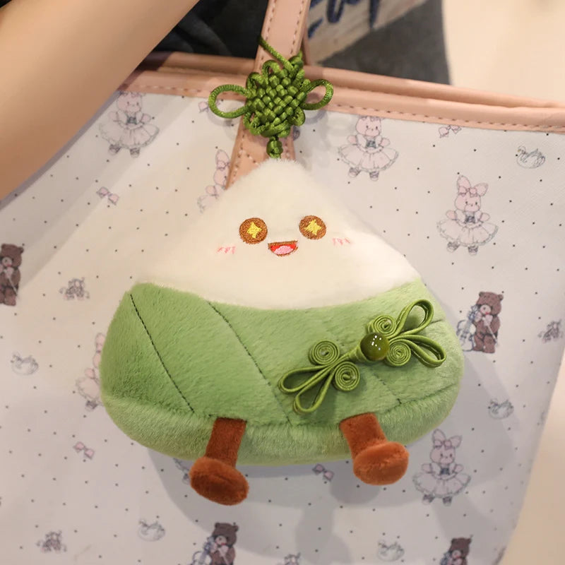 Dragon Boat Festival Plush Toy Kawaii Rice Dumpling Pillow Cushion Cute Chinese Knotting Decor Green Bag Pendant
