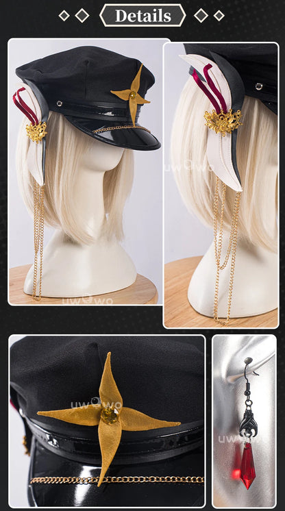 PRE SALE UWOWO Shenhe Cosplay Game Genshin Impact Fanart Shenhe Military Uniform Cosplay Costume With Coat Halloween Costume