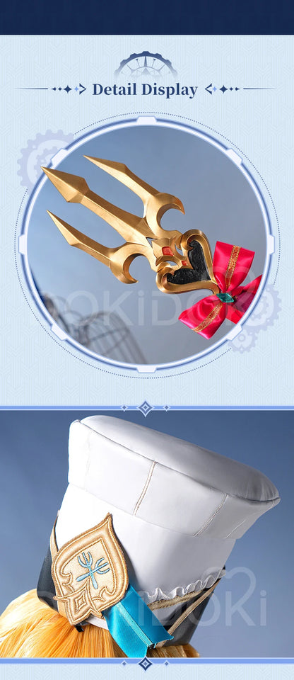 IN STOCK Escoffier Cosplay Costume Game Genshin Impact【XS-3XL】DokiDoki-R Fontaine Escoffier Plus Size Halloween