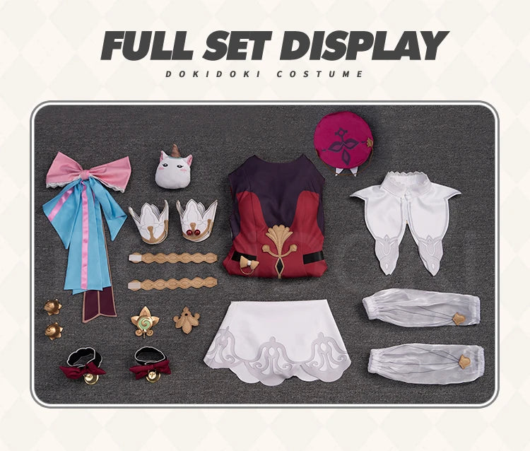 IN STOCK Hyacine Cosplay Costume Game Honkai: Star Rail【XS-3XL】DokiDoki-N Women Cute Dress Hyacinthia HSR Plus Size Halloween