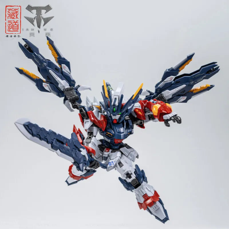 Cangdao Model Chuangshen Tgm Series Tianfa Tianwe Sd-Style Abs Model Kit Plastic Model Mecha Action Figures Collectible Toy Gift