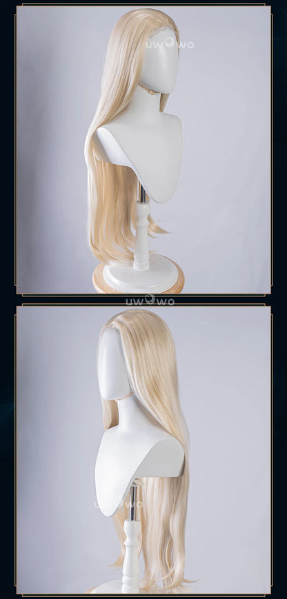 UWOWO Evelynn Wig Game  League of Legends/LOL Coven Evelynn Cosplay Wig Lace wig Lace hair Long Hair Yellow Hair 90CM New Style