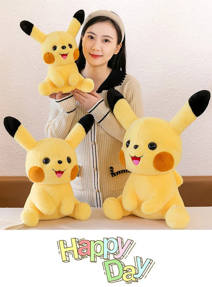 35-70CM Big Size Sitting Pikachu Plush Pokemon Cartoon Anime Peluche Kawaii Ornament Stuffed Animal Children's Toys Gifts