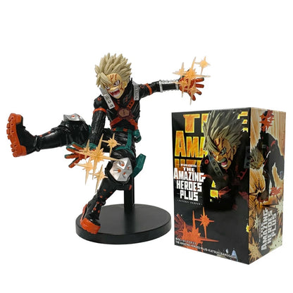 18cm Boku no Hero Academia Anime Figure Bakugo Katsuki Action Figure Midoriya Izuku/Todoroki Shoto Figurine PVC Collection Toys