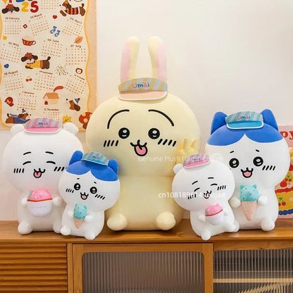 45/55/65cm Big Size Chiiwanime Plush Stuffed Doll Kawaii Room Decoration Hachiware Plushies Pillow Ornaments Holiday Gifts