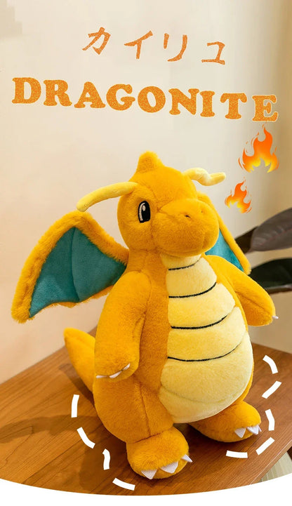 Pokemon Dragonite Plush Toy  Large Size Rabbit Plush 45/60/80cm Pokémon Plushie Animal Soft Stuffed Kawaii Toy Gift for Children