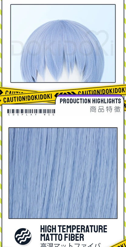 IN STOCK Himmel Stark Heiter Wig Anime Frieren: Beyond Journey's End Cosplay DokiDoki Men Wreath Blue Short Hair Heat Resistant