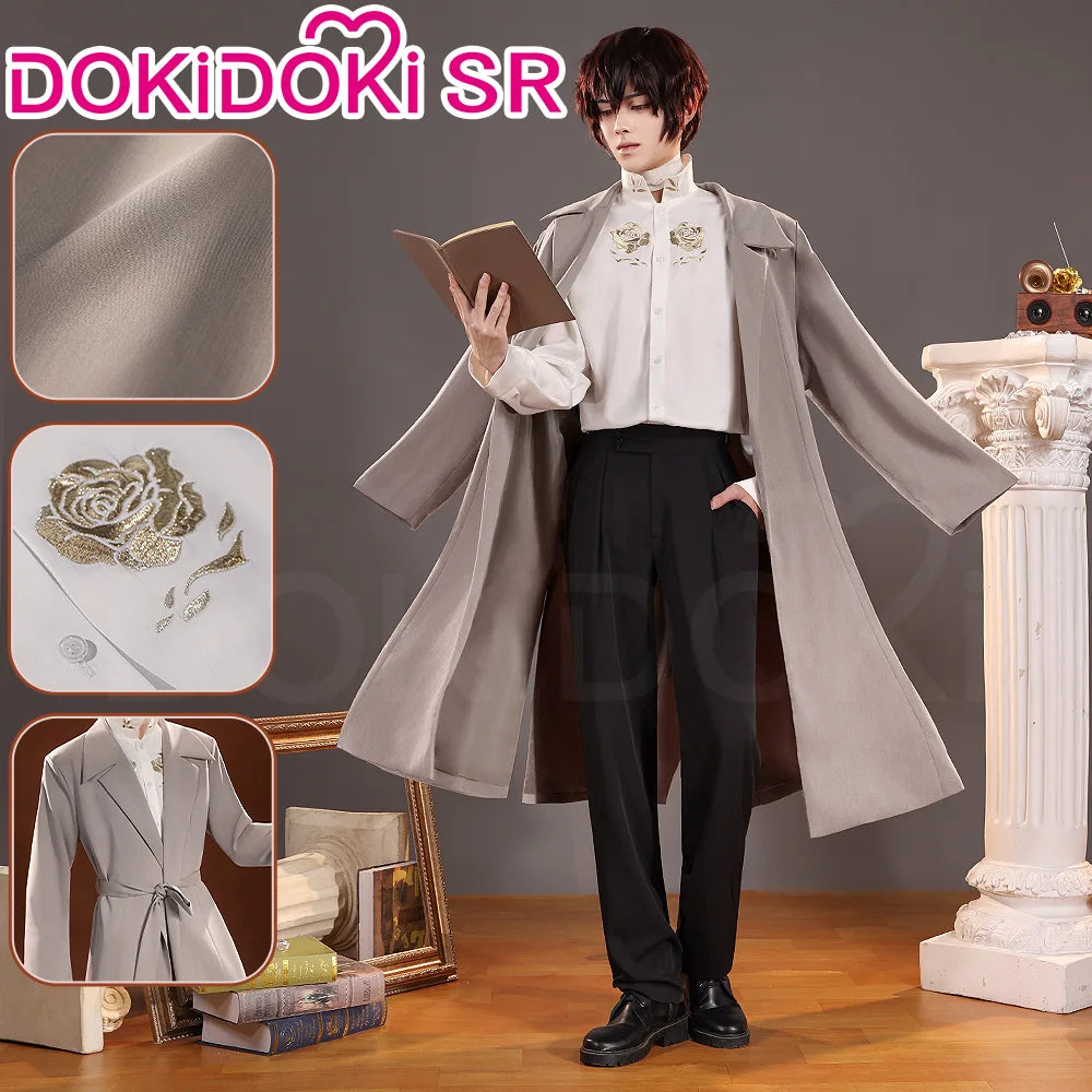 IN STOCK Nakaharaa Chuyaa/Dazaii Osamuu Cosplay Costume Anime Cosplay DokiDoki-SR Cosplay Costume Nakahara Chuuya Men Cosplay