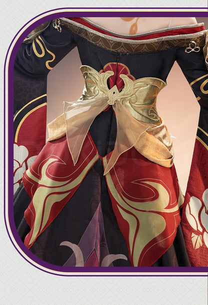 IN STOCK Fugue Cosplay Costume Game Honkai:Star Rail DokiDoki-SR Honkai Women Costume Tingyun Fugue Cosplay Ears Tail Christmas