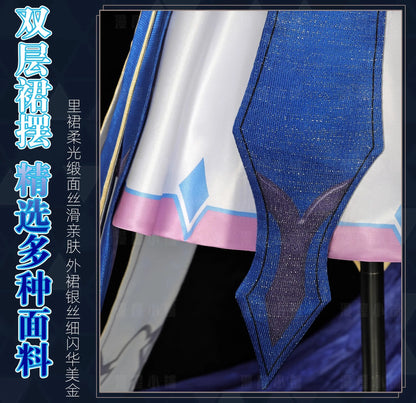 iCoser Honkai Star Rail Cerydra Cosplay Costume Wig Dress Uniform Amphoreus Halloween Party for Women Girls Festival Cos Props