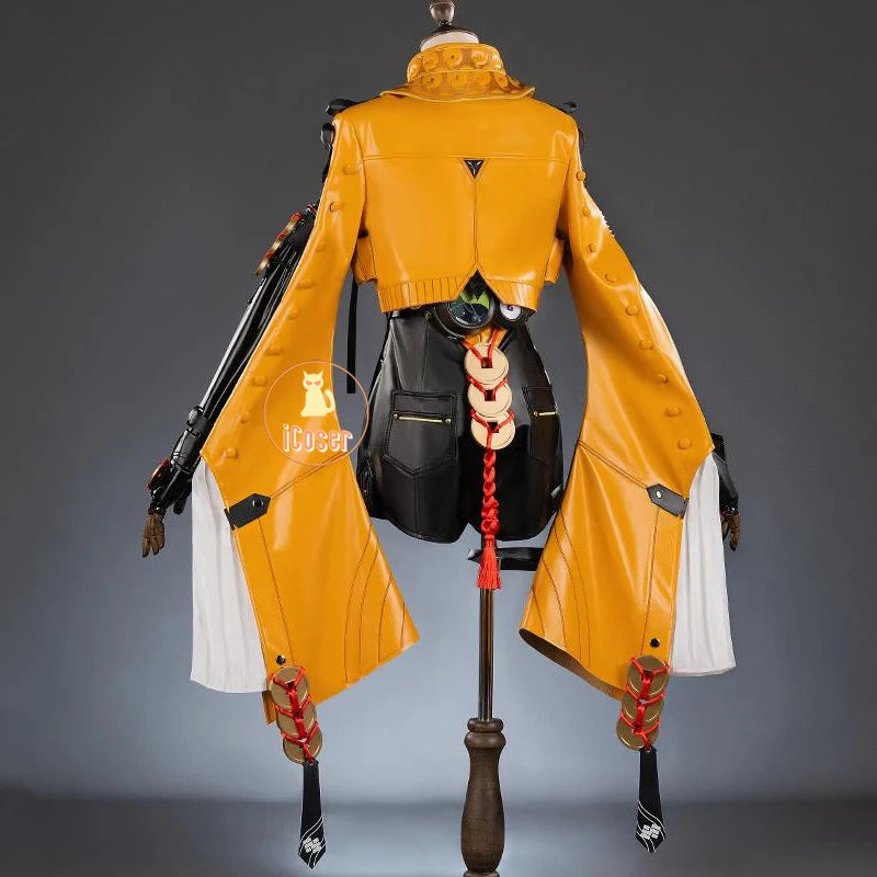 Zenless Zone Zero Yixuan Cosplay Costume Wig Uniform Headwear Rings Yunkui Summit Halloween Party for Women Girls Carnival Props