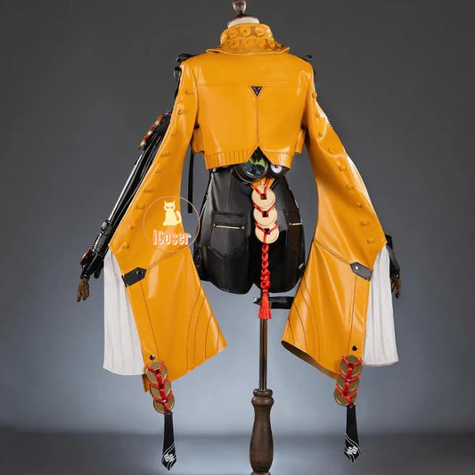 Zenless Zone Zero Yixuan Cosplay Costume Wig Uniform Headwear Rings Yunkui Summit Halloween Party for Women Girls Carnival Props