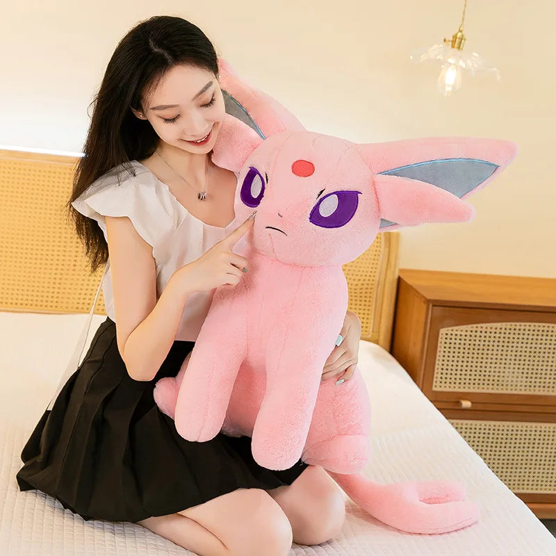 40/70cm Espeon Pokemon Plush Toys Large Anime Doll Pillow Cartoon Giant Pokémon Eifie Plushie Stuffed Gift for Kids Christmas