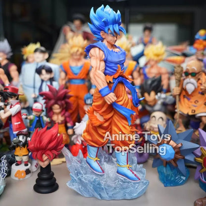 32cm/12.6in Anime Dragon Ball Z Figure Super Saiyan Goku Action Figures Pvc Statue Desktop Ornamen Collection Model Toys Gifts