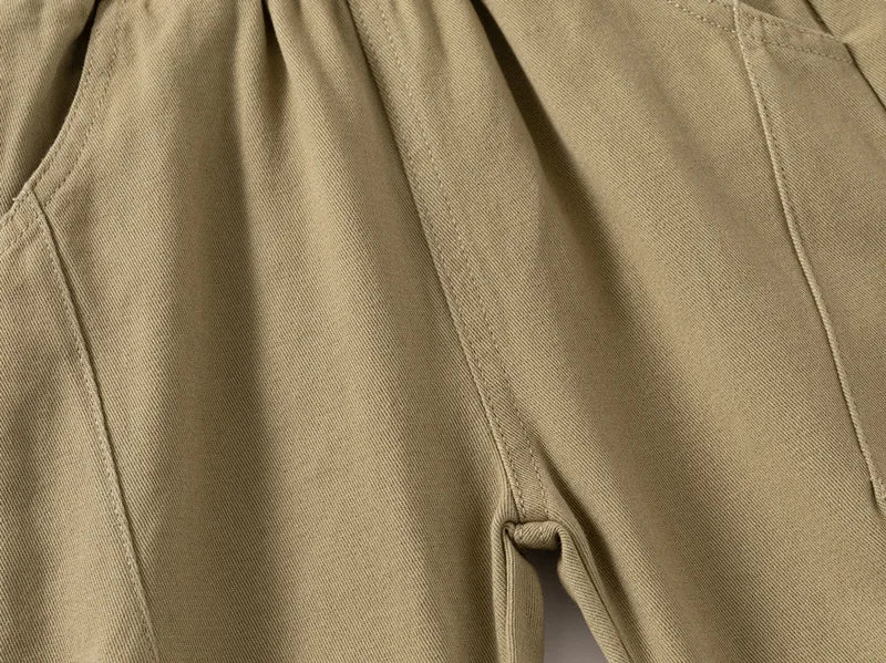 Soft Cotton Toddler Boy Pants for Kids 2 to 3 4 5 6 7 Years Spring Autumn Children Pants Boutique White Khaki Gray Baby Clothes