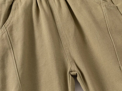 Soft Cotton Toddler Boy Pants for Kids 2 to 3 4 5 6 7 Years Spring Autumn Children Pants Boutique White Khaki Gray Baby Clothes