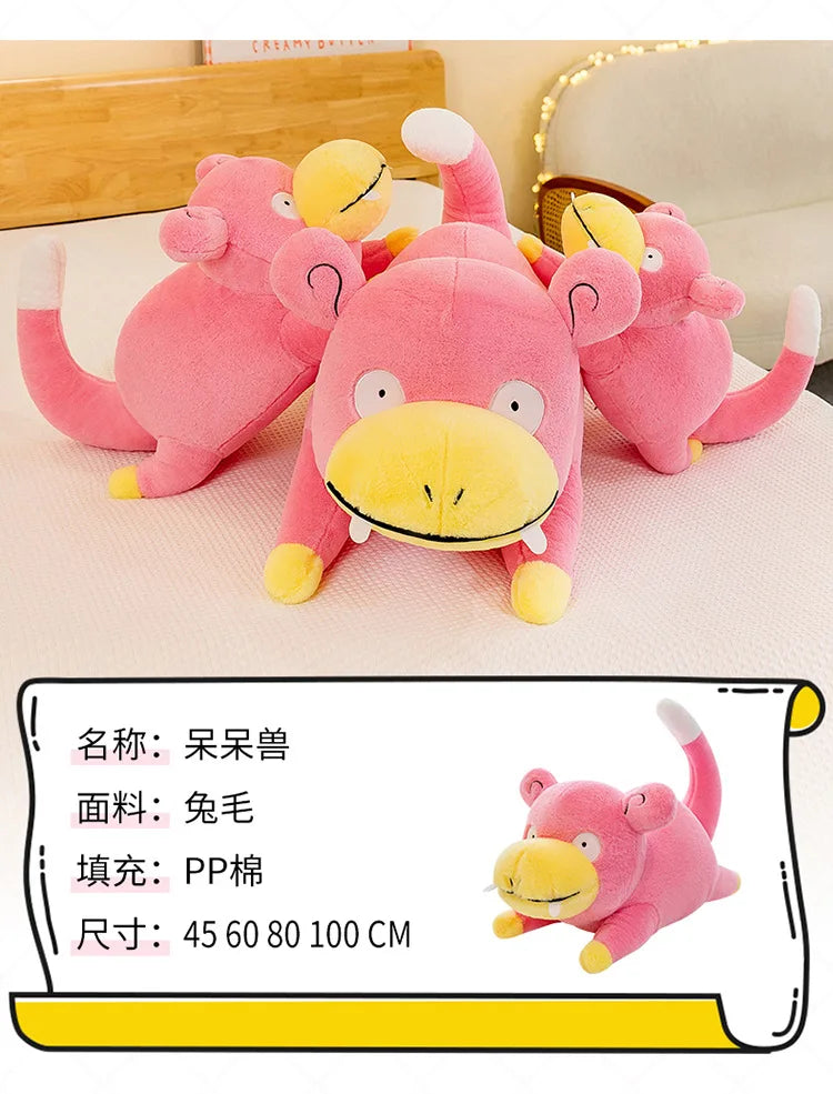 45/60/80CM Big Size Pokemon Slowpoke Plushies Cartoon Anime Plush Soft Doll Pillow Kawaii Stuffed Plushie Give Gift To Children
