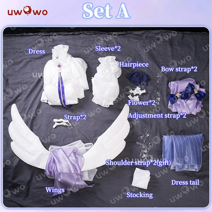 LAST BATCH UWOWO Unicorn Cosplay Game Azurr Lanee Unicorn (Retrofit) Cosplay Costume Dress Halloween Costume