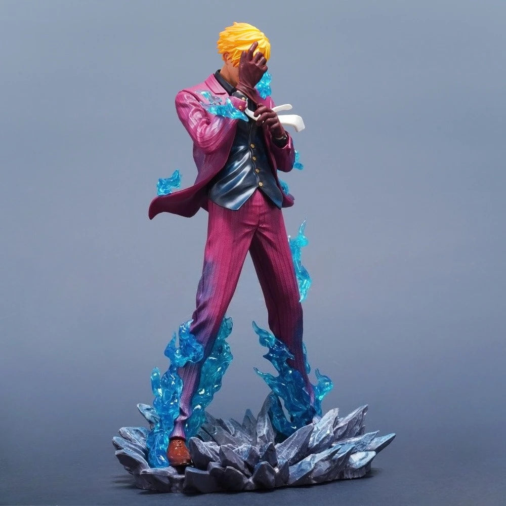 25cm Anime ONE PIECE Sanji PVC Action Figure Statue Desktop Ornament Model Toy Gift