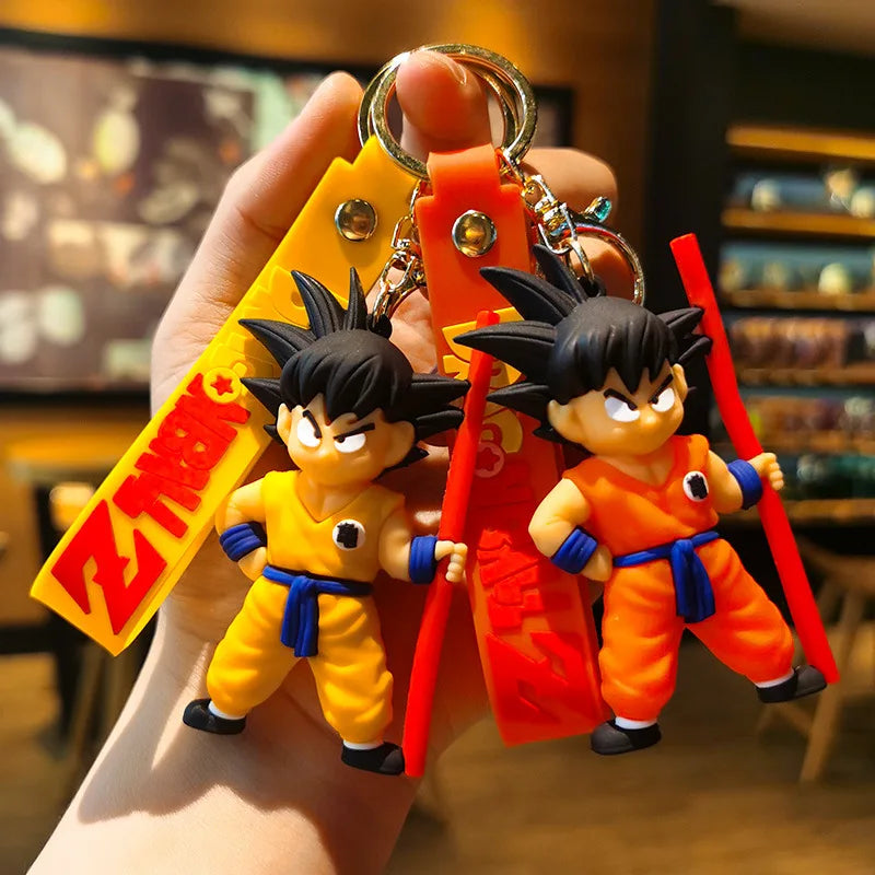 New Anime Dragon Ball Key Chain Z Super Saiyan Son Goku Bulma Broly Piccolo Majin Buu Series Bag Pendant Keyring Kids Toys Gifts