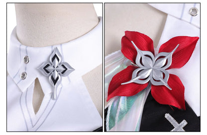 Honkai Star Rail Evernight March 7th Cosplay Costume Wig Dress Earrings Headwear Mysterious Foreign Guest Halloween Party Women