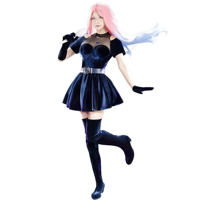 IN STOCK Mizi Cosplay Costume Anime Cosplay【S-3XL】Alien Stage DokiDoki-R Stage Costume Mizi Dress Cosplay Tattoo Plus Size