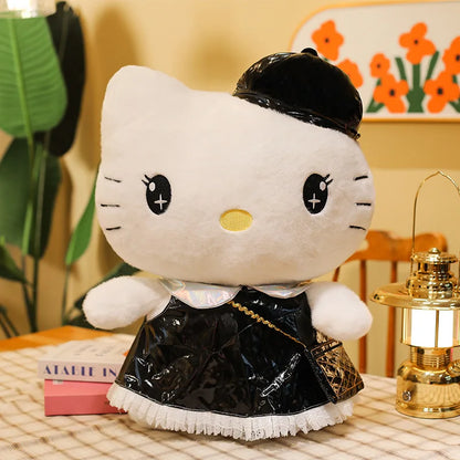 Sanrio 65cm cute Fluffy Kawaii Hello Kitty Plush Toy in Dress Scented Doll Large Stuffed Animal for Kids Birthday Christmas Gift