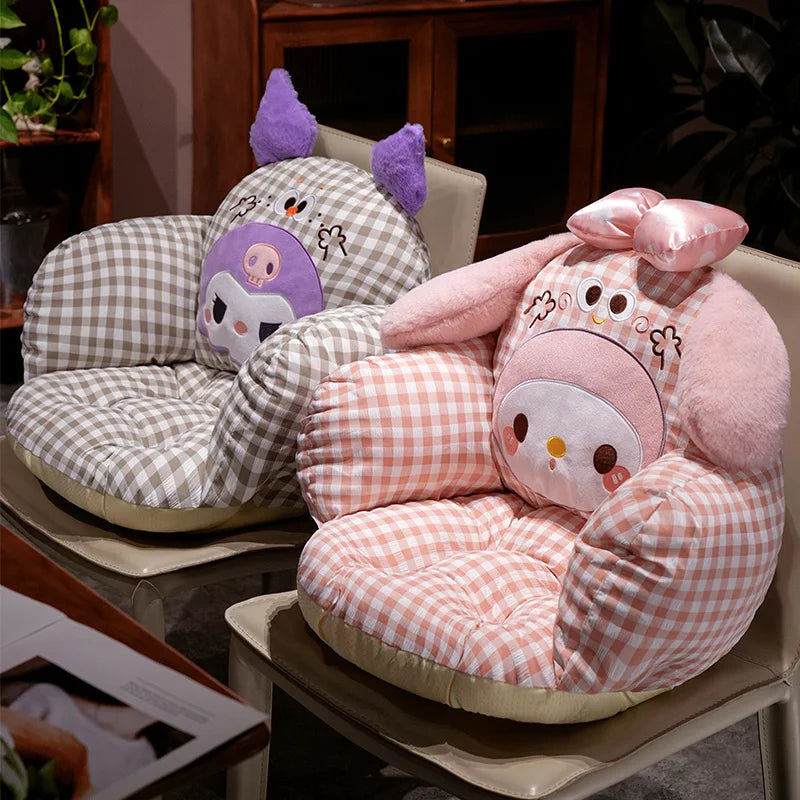 Comfortable Seat Cushion Kuromi My Melody Sitting Cushion For Chair Bay Window Japanese Style Cartoon Back Cushion Soft Comfort
