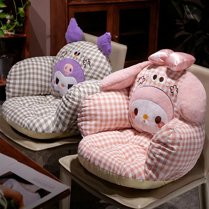 Comfortable Seat Cushion Kuromi My Melody Sitting Cushion For Chair Bay Window Japanese Style Cartoon Back Cushion Soft Comfort