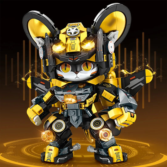 2025 Kung Fu Style 12-in-1 Mechanical Panda & Zodiac Building Blocks Set, Articulated Animal Model Toys for Boys Birthday Gifts