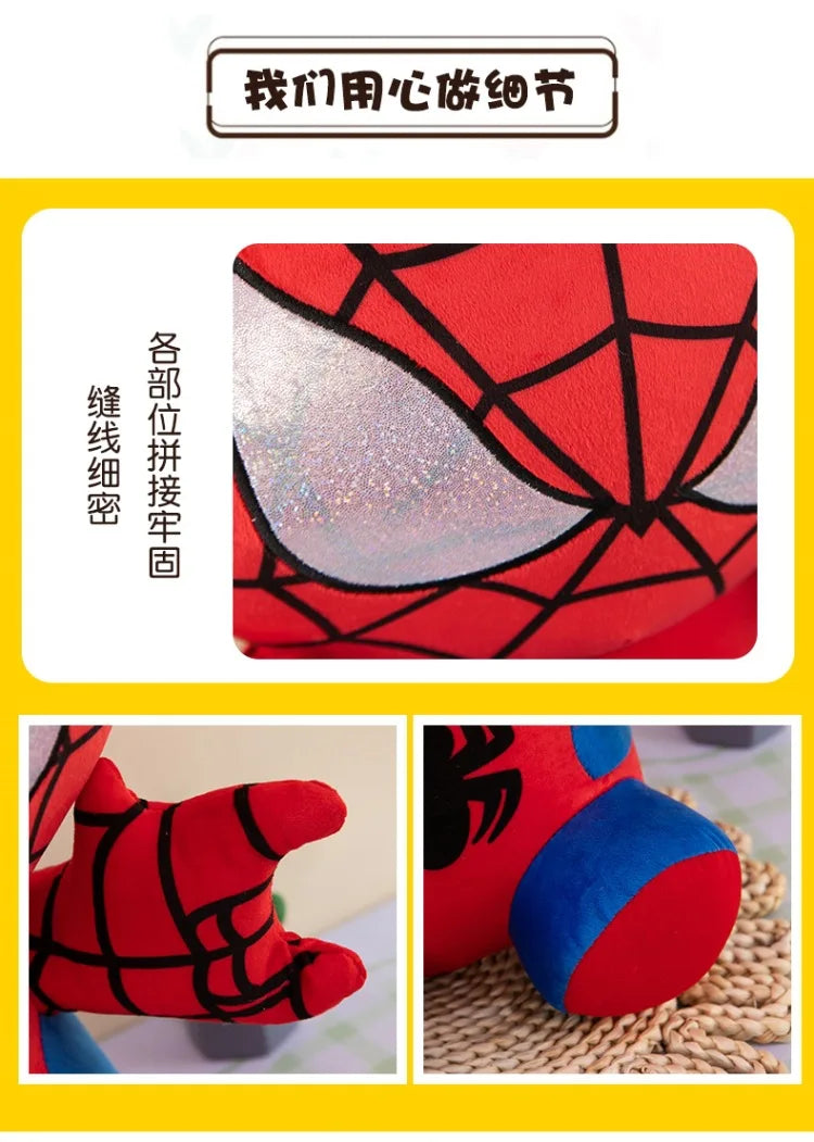 Spider Man Plush Dolls Toys 25/35/45CM Marvel Figure Model Plushies Stuffed Doll Home Room Decor Peluche Pillow Birthday Gifts