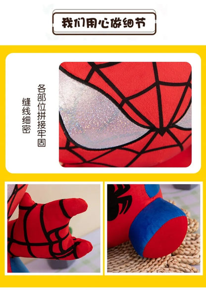 Spider Man Plush Dolls Toys 25/35/45CM Marvel Figure Model Plushies Stuffed Doll Home Room Decor Peluche Pillow Birthday Gifts