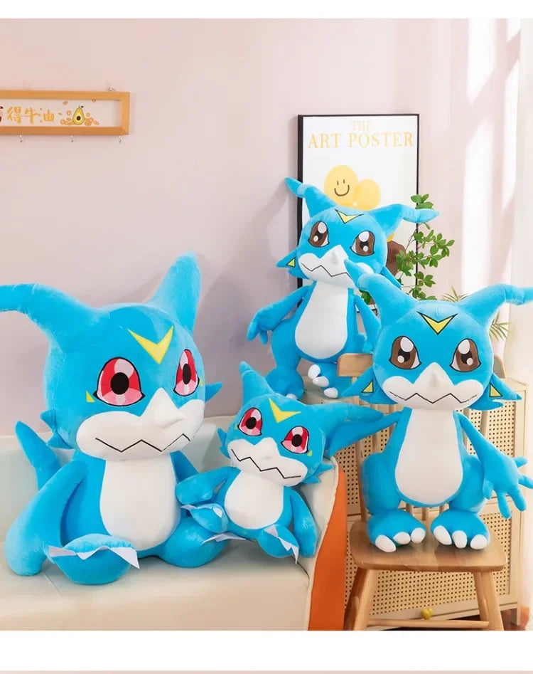 Original Digimon Large Size 75cm Dilu Station Bada Doll Cute Agumon Stuffed Animal Doll  Room Decorations Children Birthday Gift