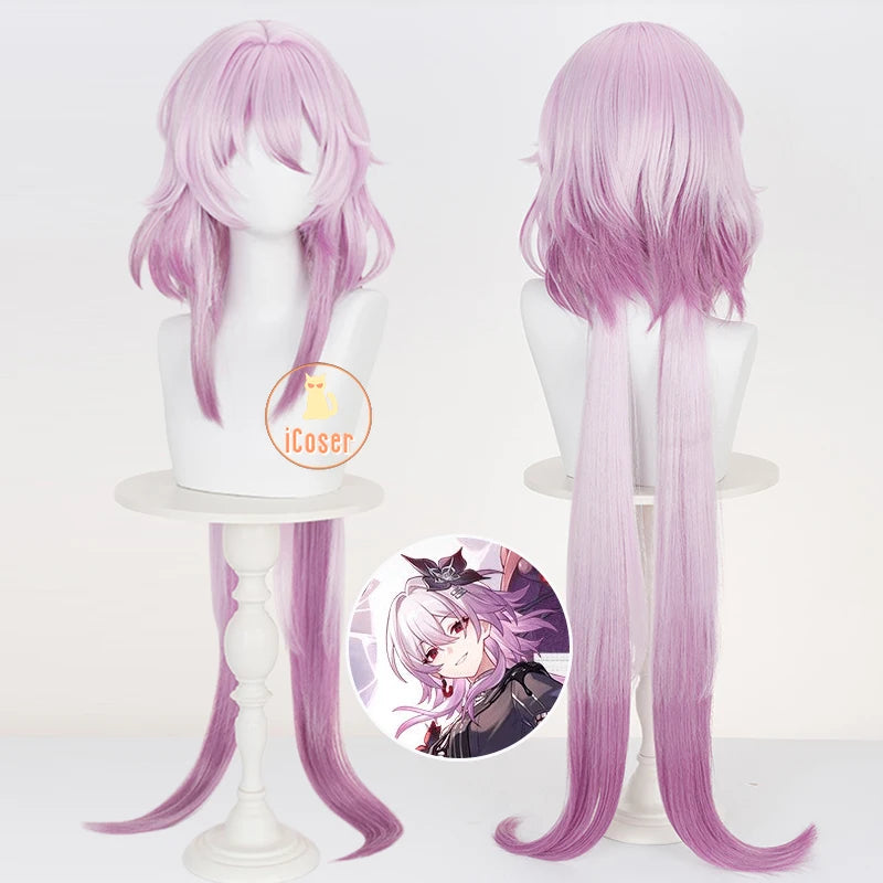 Honkai Star Rail Evernight March 7th Cosplay Costume Wig Dress Headwear Mysterious Foreign Guest Amphoreus Halloween Party Women