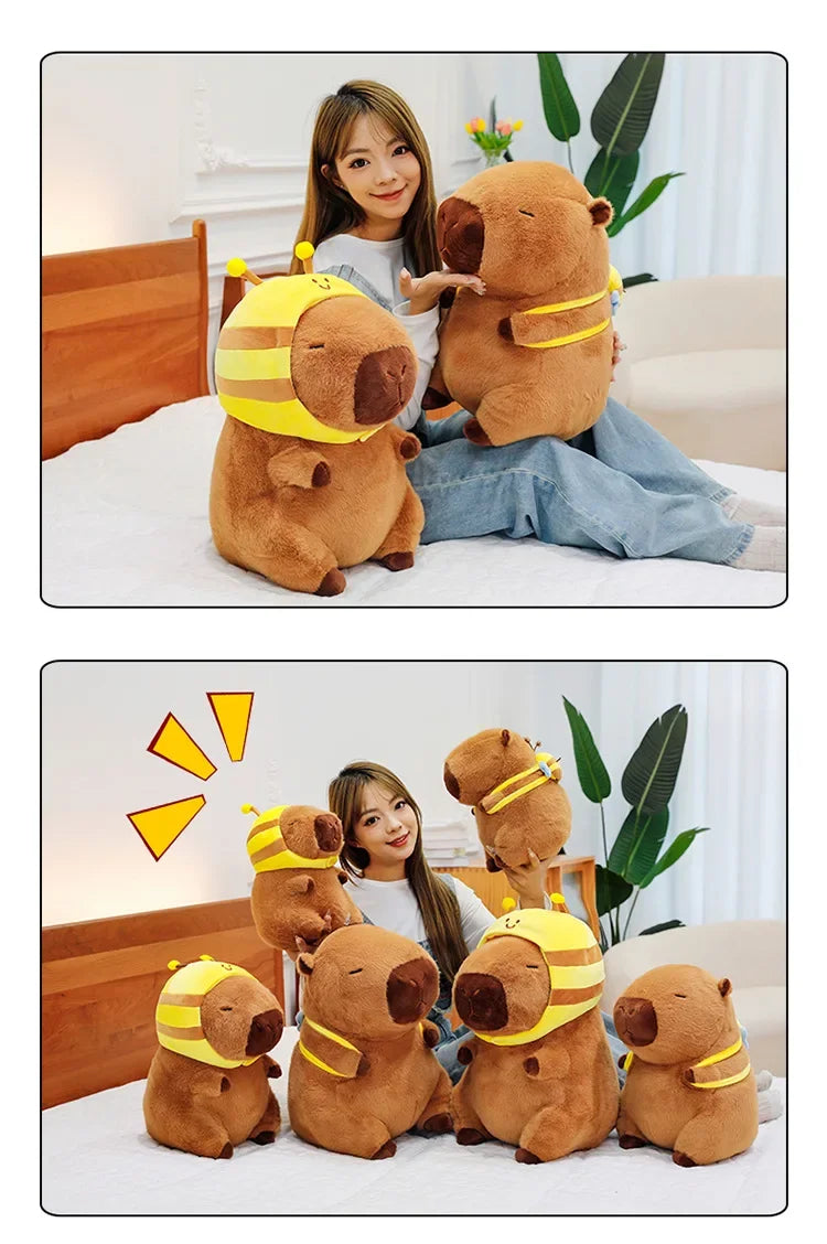 50cm Capybara Plush Simulation Capibara Anime Fluffty Toy Cute Doll Stuffed Animals Soft Doll Plush  Children's Birthday Gifts