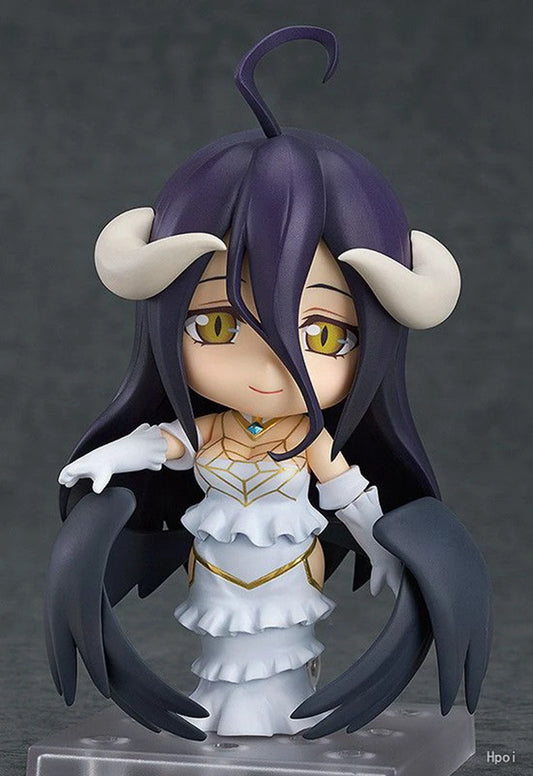10cm #642 Albedo Anime Figure OverLord #631 Ainz Ooal Gown Action Figure Sexy Girl Figurine PVC Collection Model Doll Toys