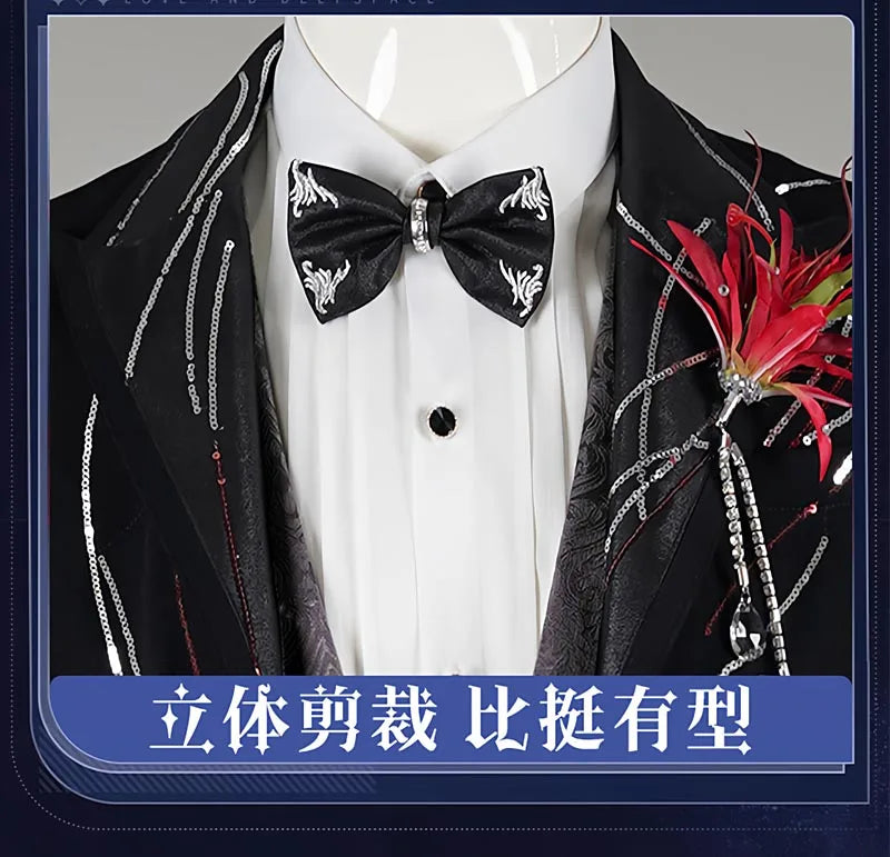 Love and Deepspace Rafayel Wedding Cosplay Costume Wig Suit Uniform Halloween Party for Women Men Carnival Game Outfit iCoser