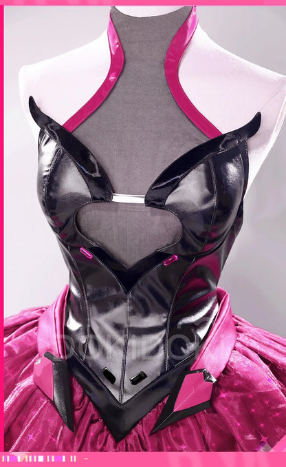 Dva Cosplay Costume Game DokiDoki-R Women Pink Dress Sexy Dva Costume Halloween Cosplay