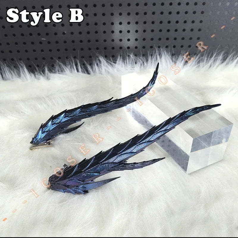 Anime Movies Nezha 2 Ao Run Cosplay Loong Horns Headwear Props Accessory Nezha Mo Tong Nao Hai Halloween Party for Women Gifts