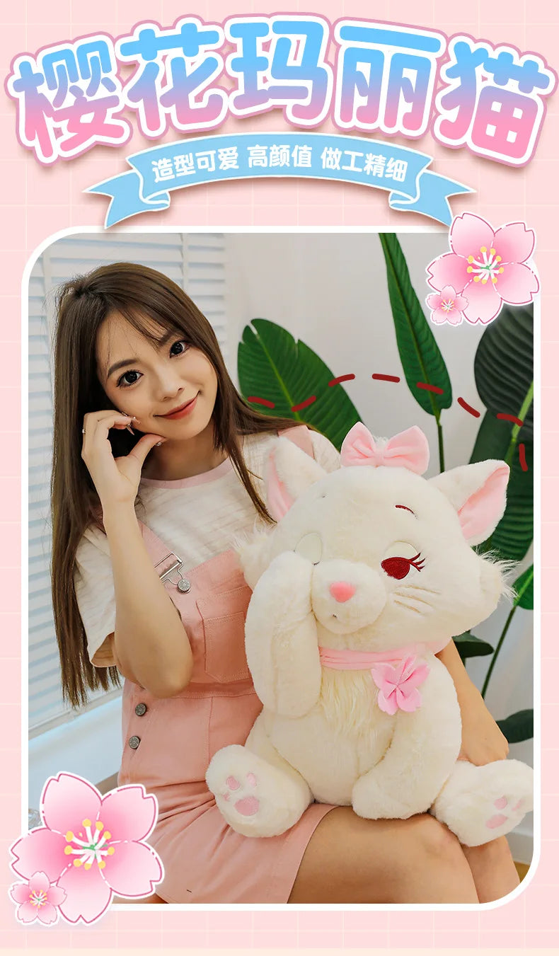 30/40/50cm Big Size The AristoCats Disney Anime Plush Stuffed Doll Kawaii Room Decor Plushies Children's Pillow Holiday Gifts