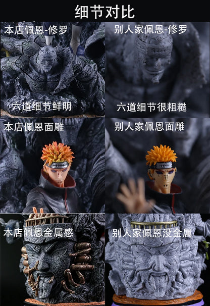 41cm Pain Figures Cartoon Naruto Anime Figure Pain Model Gk Pvc Statue Figurine Doll Collection Car Decotation Children Toy Gift